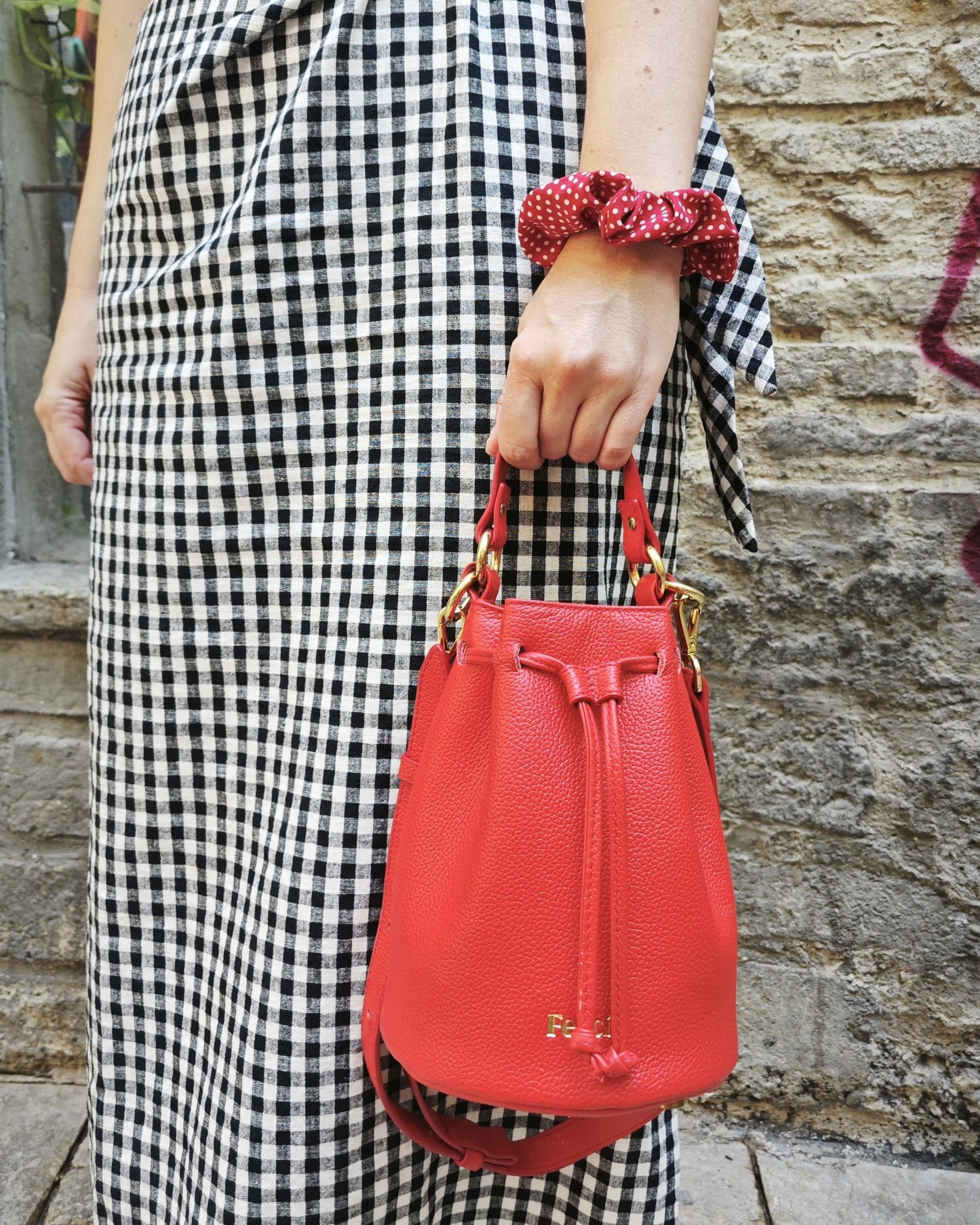 Bolso bombonera pequeña ISA - Rojo