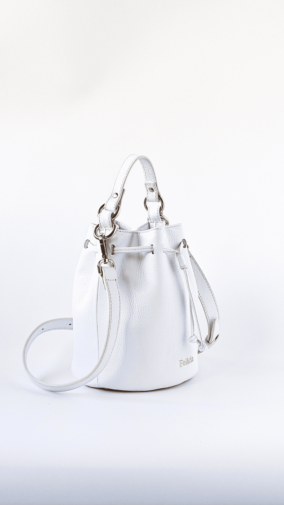 Bolso Bombonera pequeña ISA - Blanco
