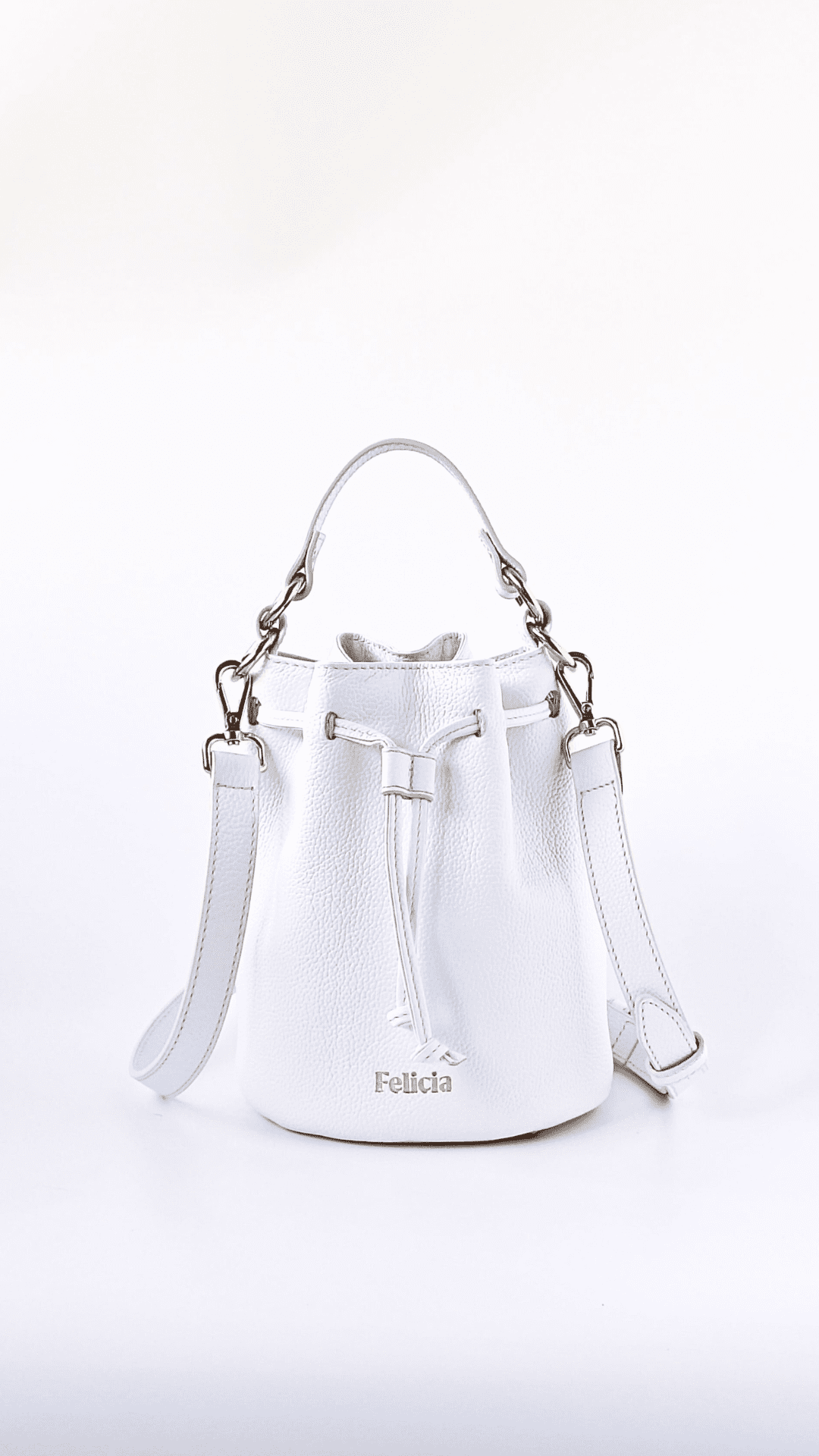 Bolso Bombonera pequeña ISA - Blanco