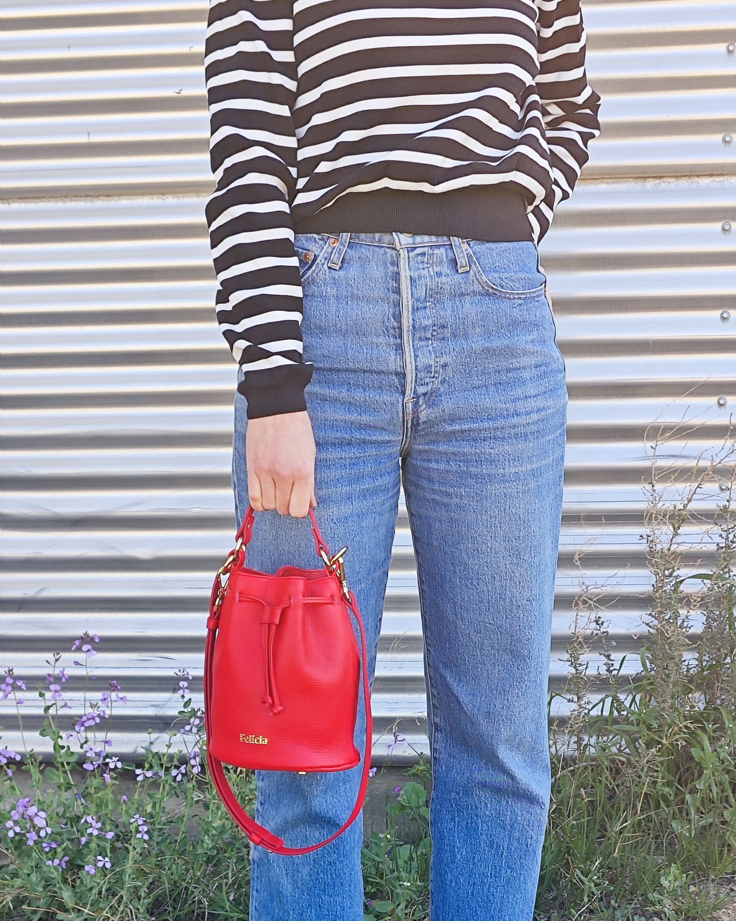 Bolso bombonera pequeña ISA - Rojo