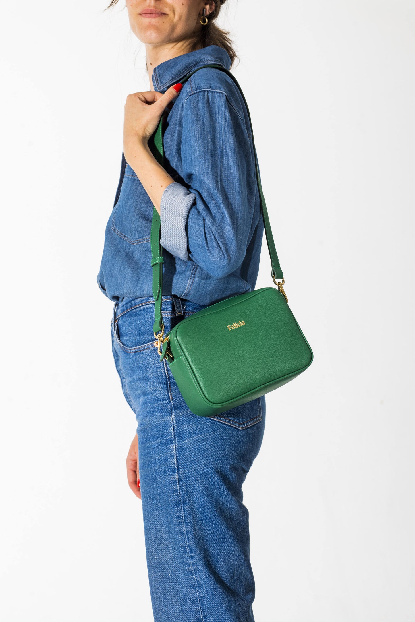 bolso bandolera verde