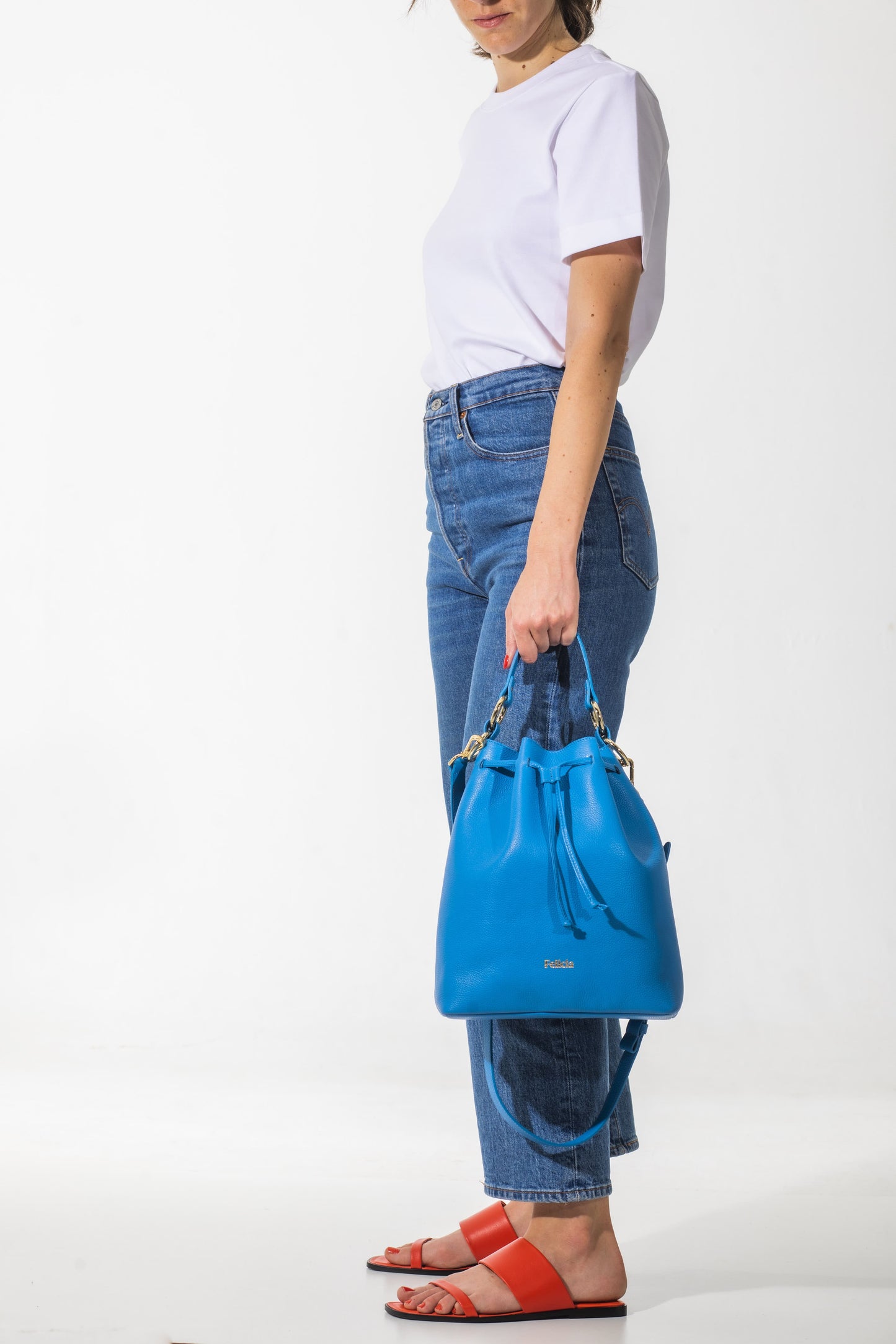 bolso bombonera azul