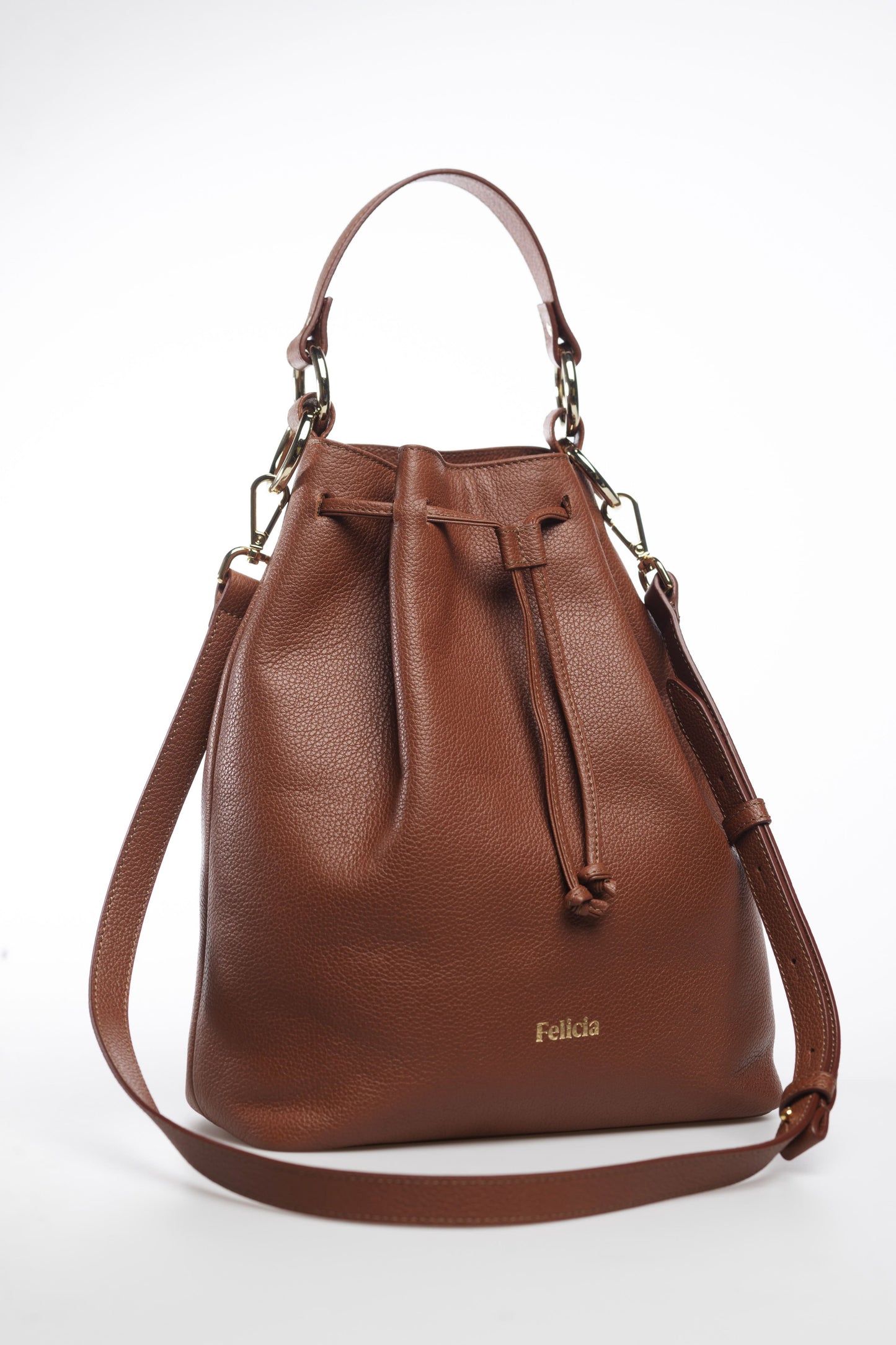 bolso bombonera marron