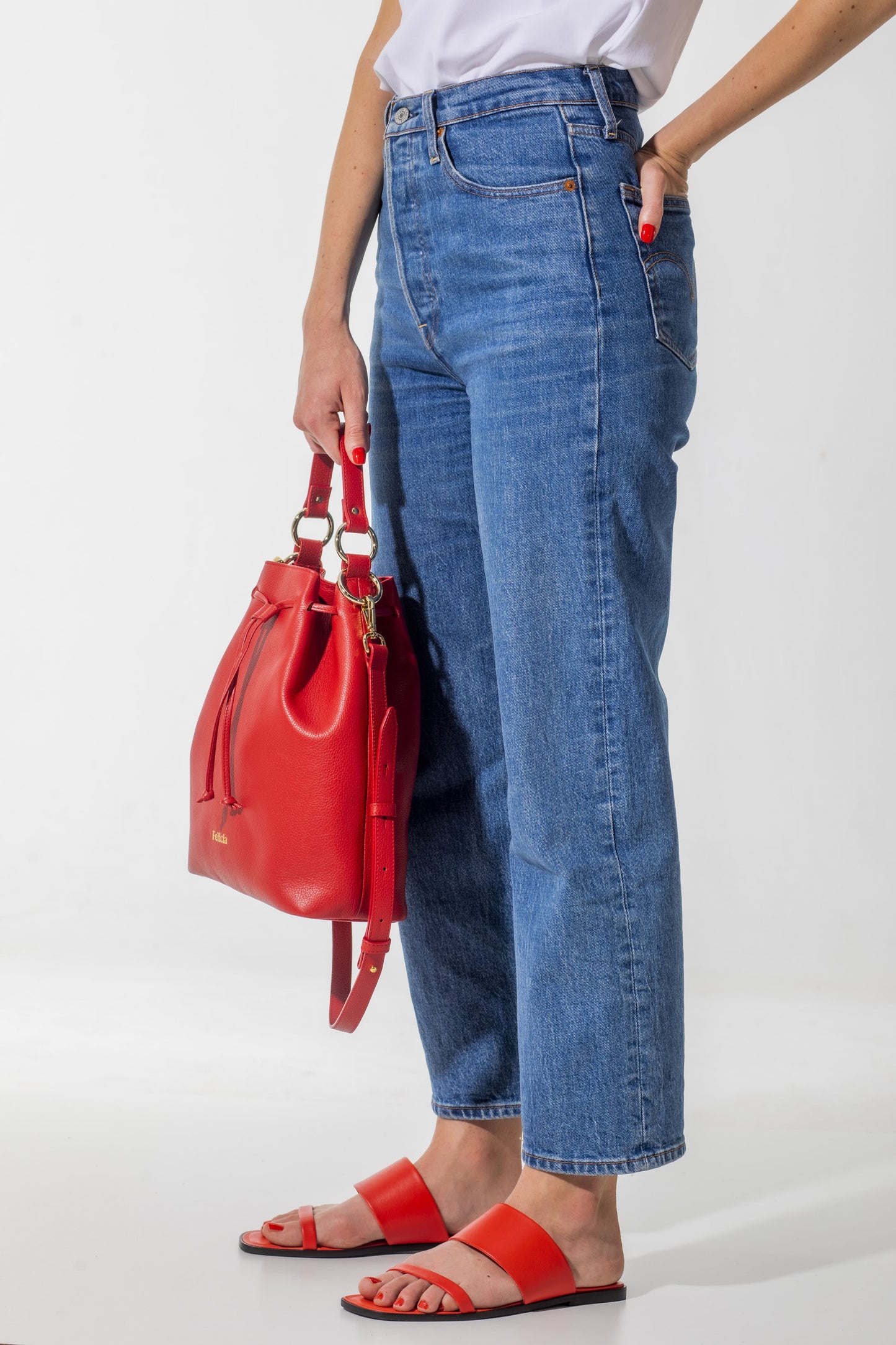 bolso bombonera rojo