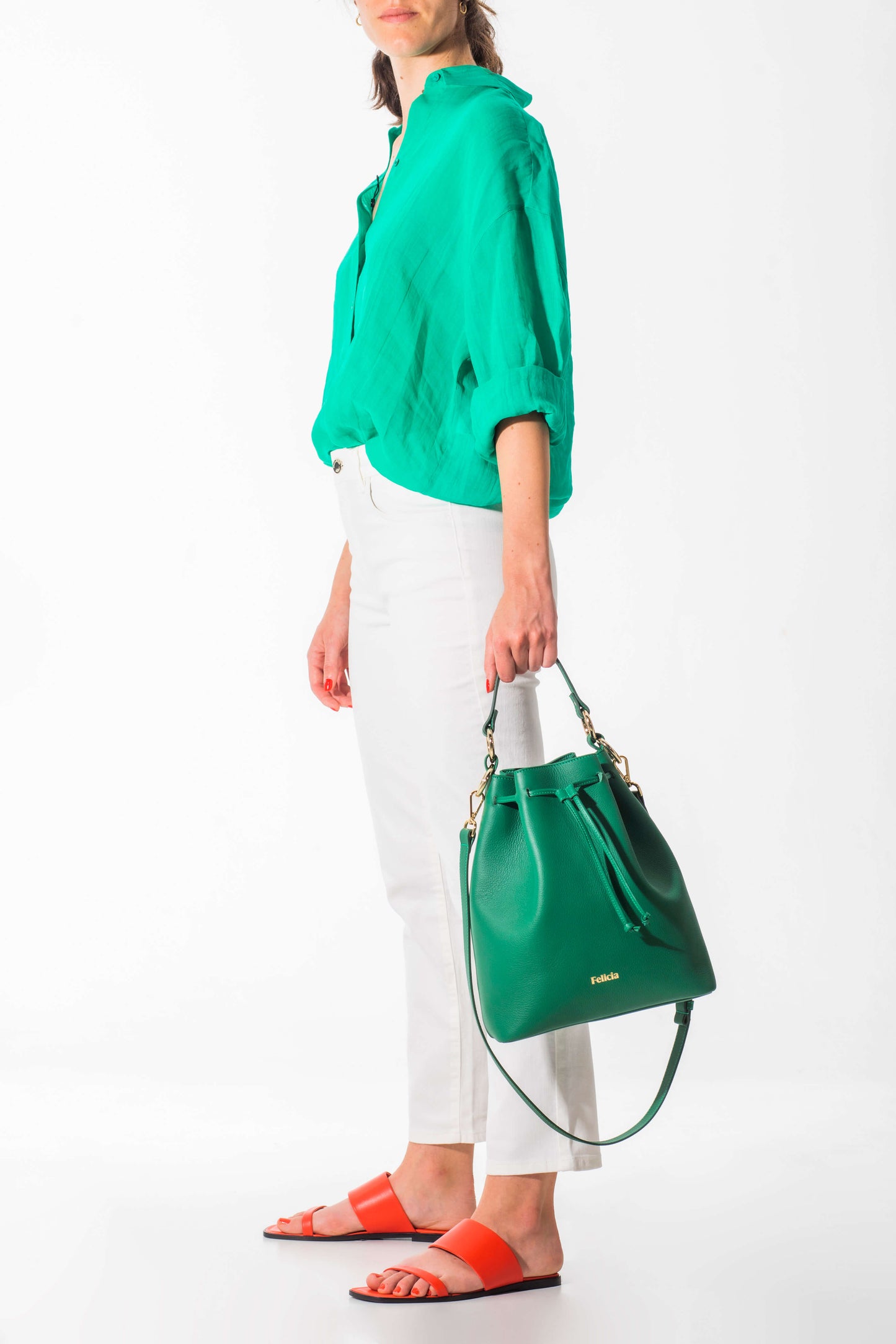 bolso bombonera verde