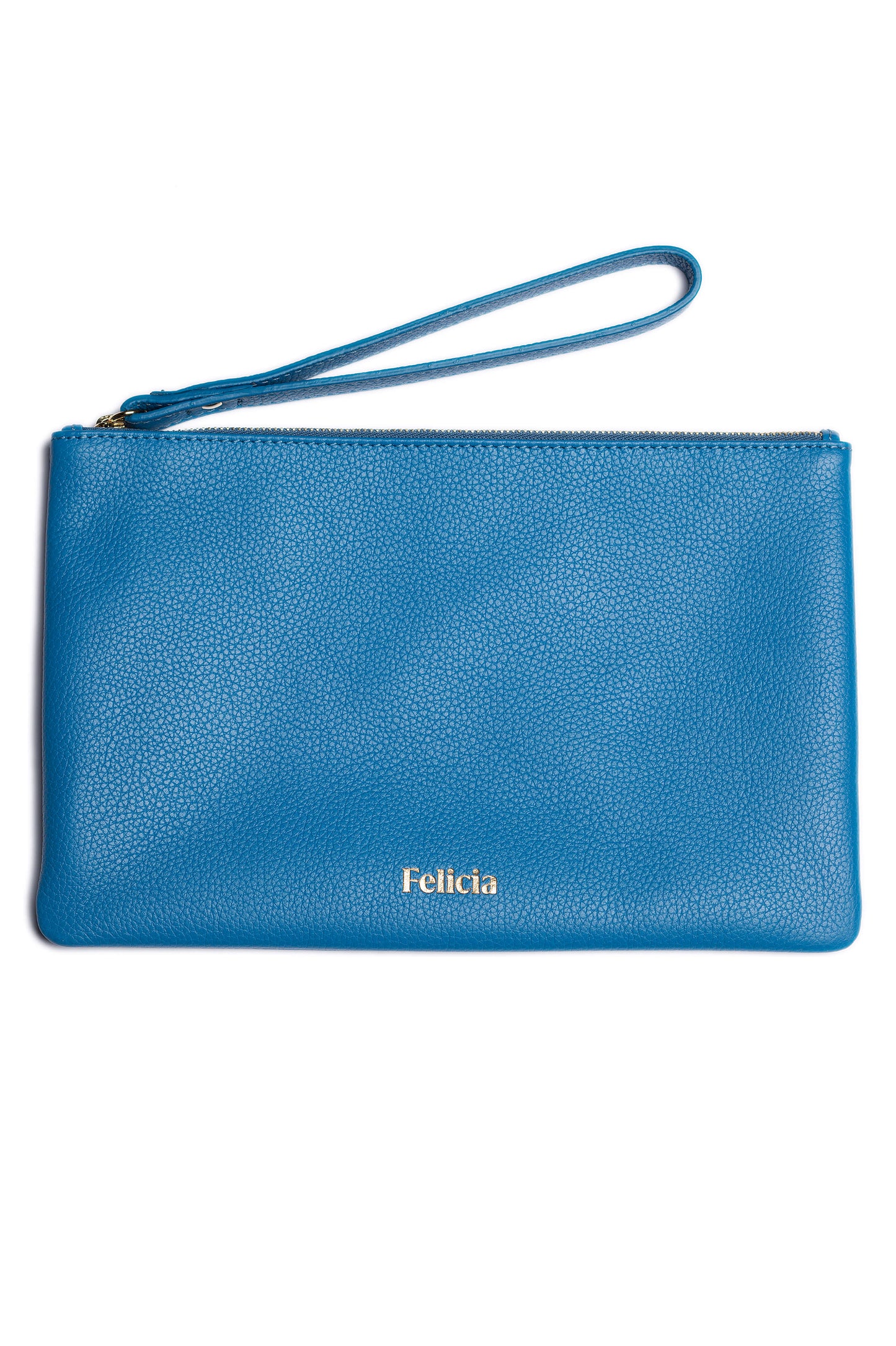 bolso mano azul