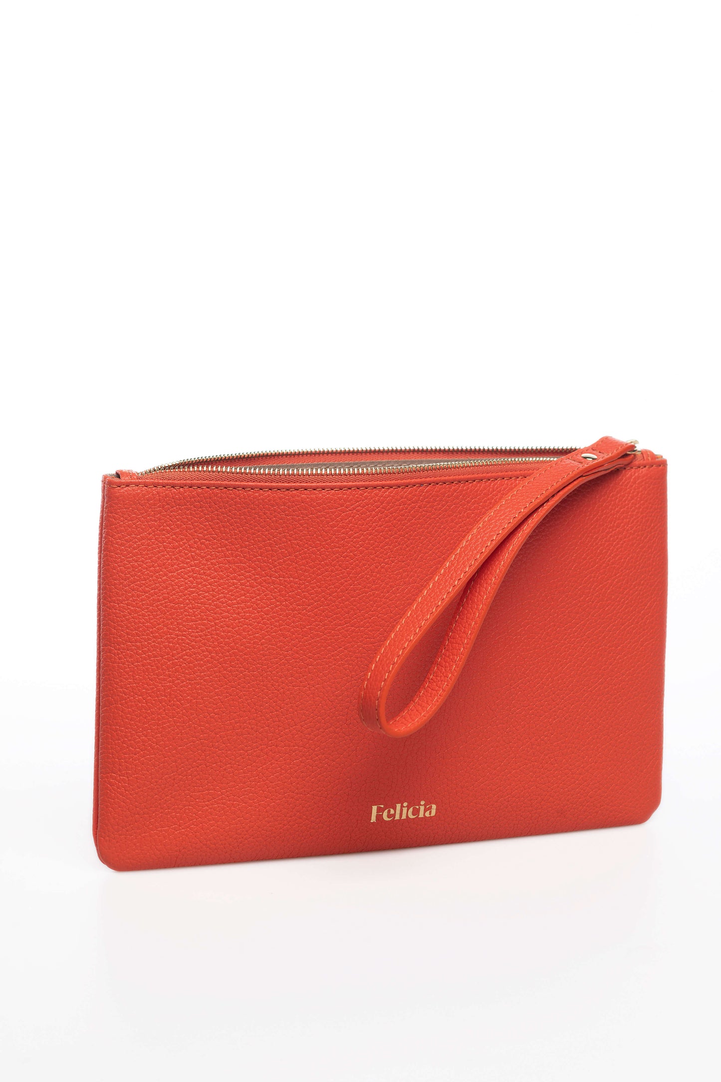 bolso mano naranja