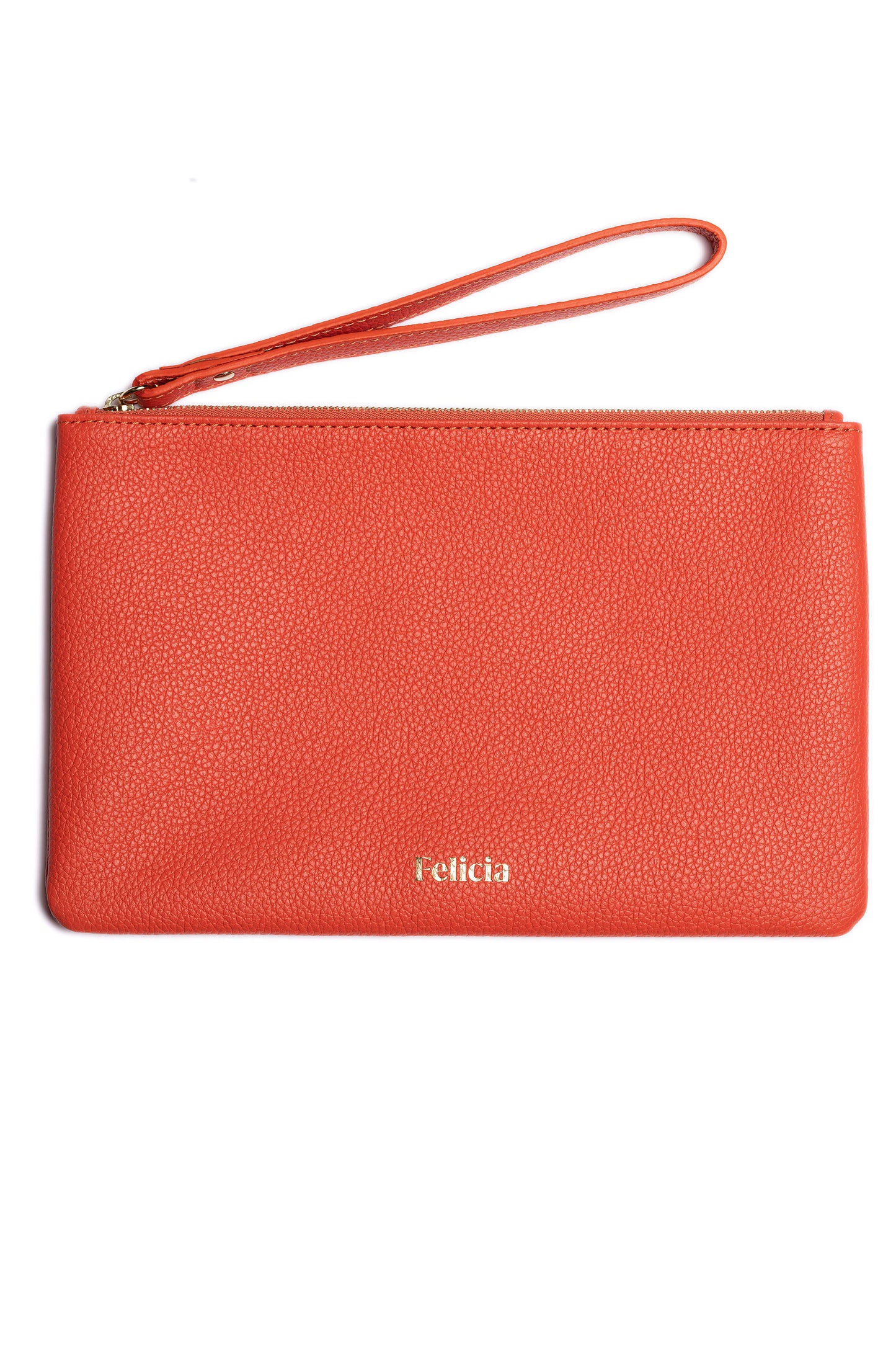 bolso mano naranja