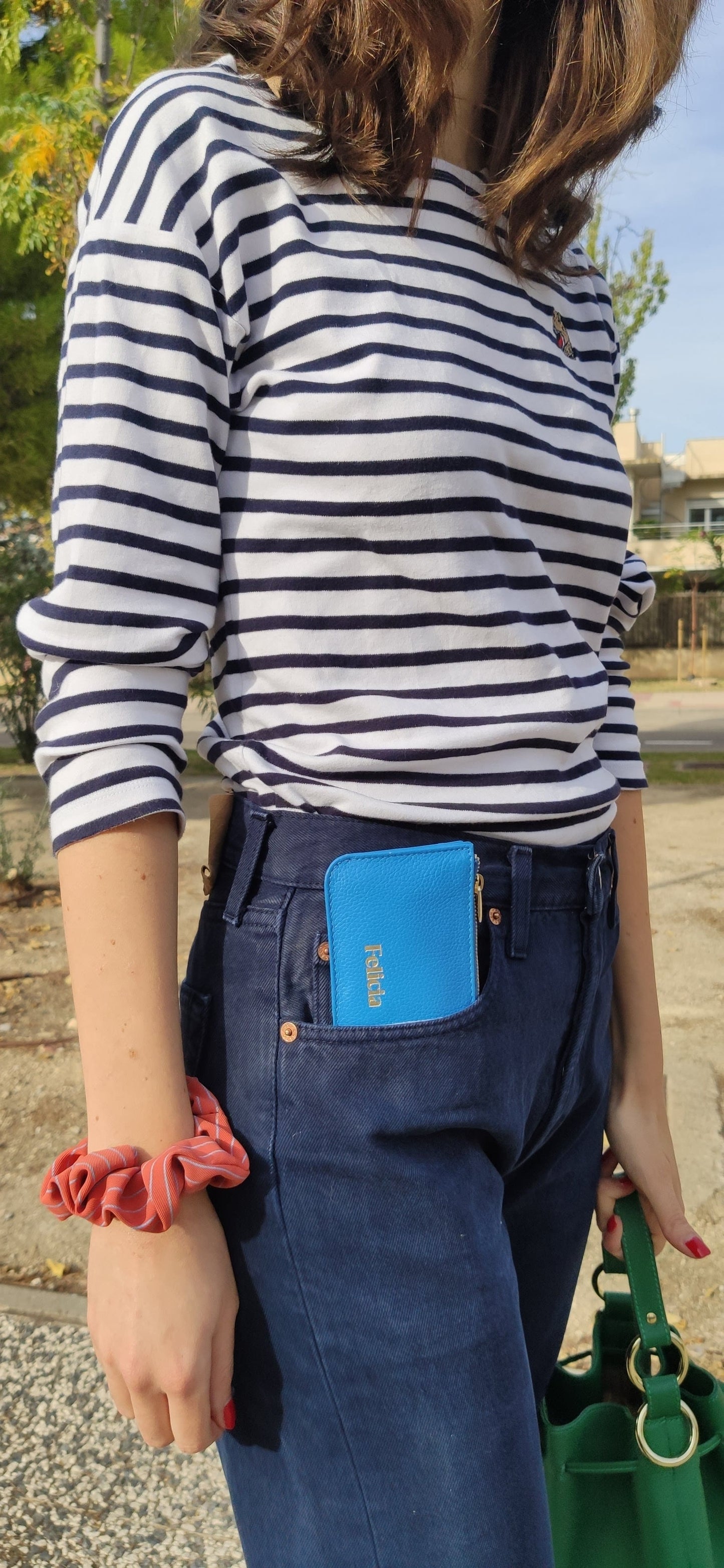 Bolsa porta-cartões BLANCA - Azul Capri