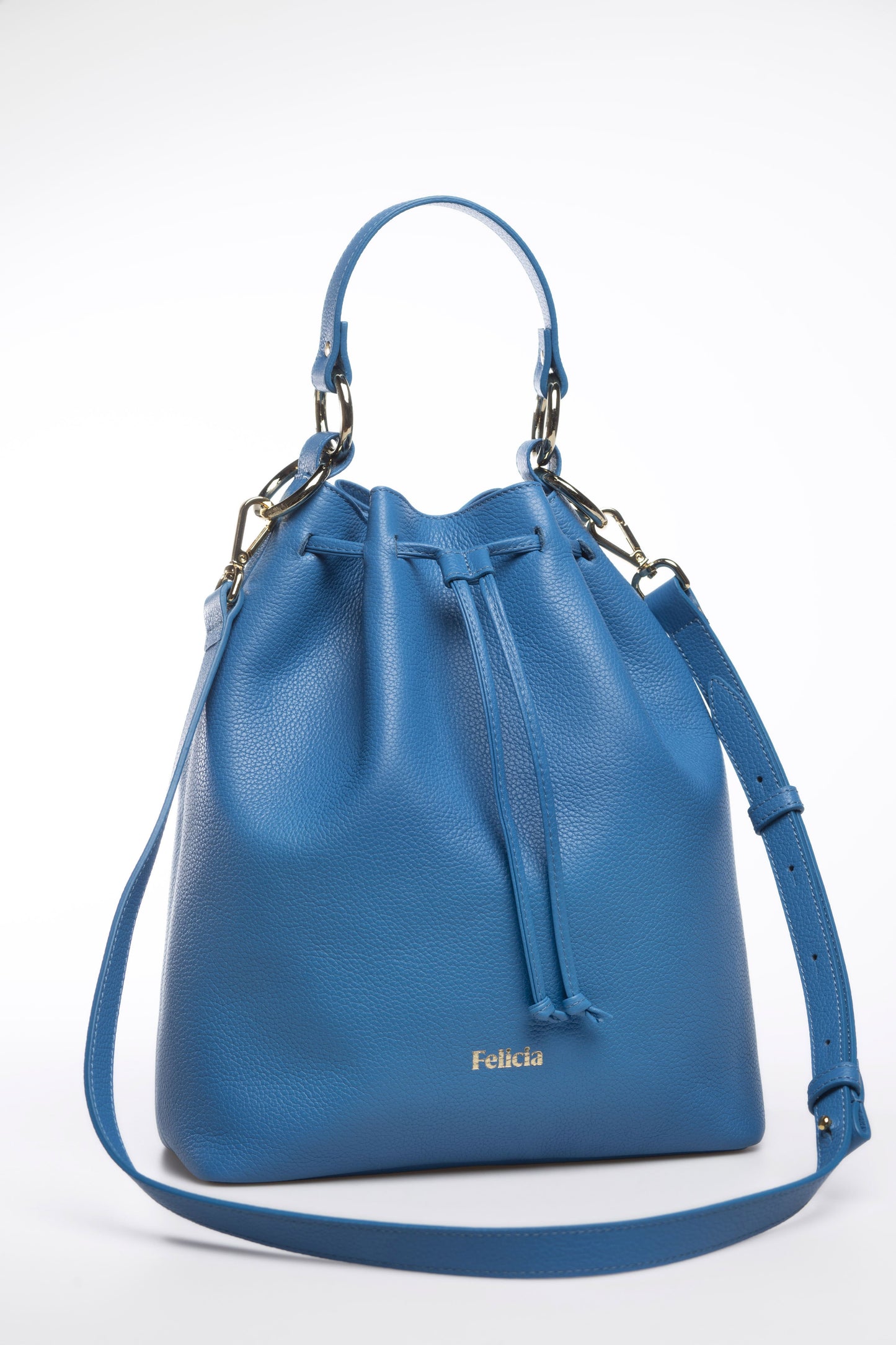 bolso bombonera azul